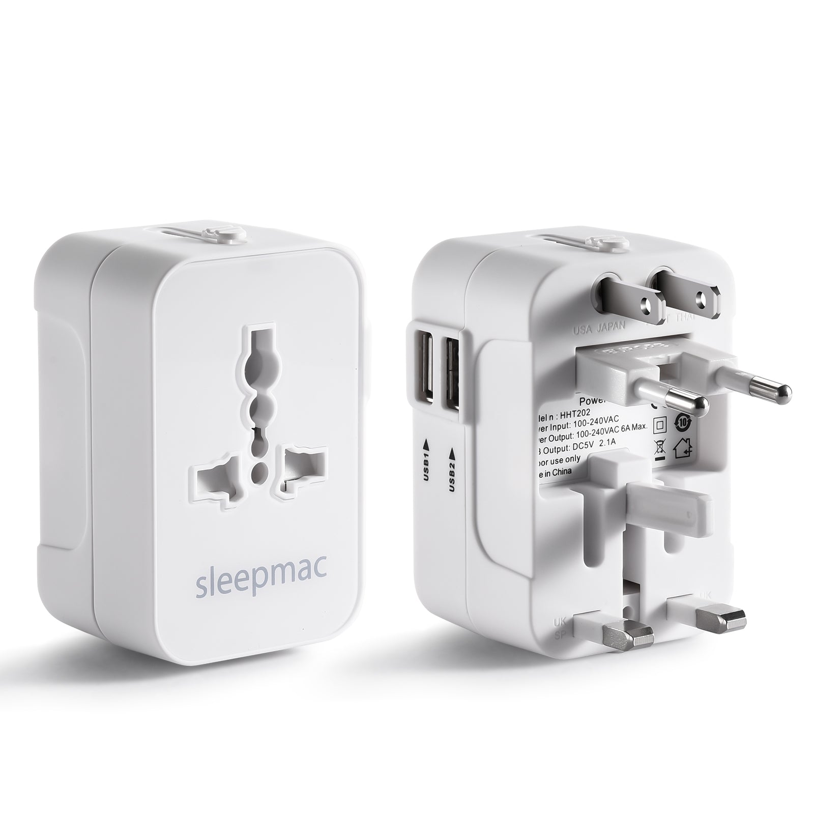 gradvist Individualitet sejr International Travel Adapter | Universal Power Adapter | Sleepmac – sleepmac