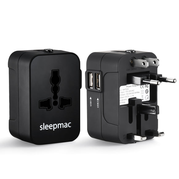 Sleepmac Universal Travel Adapter; 200+ Countries
