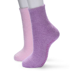Open image in slideshow, 2 Pack Womens Luxury Bed Socks, Lavender Infused, Ultra-Soft Sleep Socks, Size M 8-11
