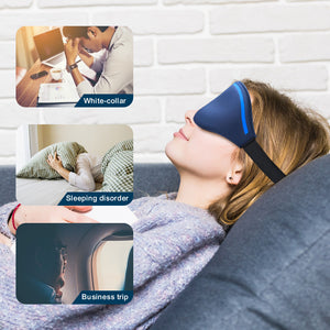 Glow-In-Dark 3D Luxury Eye Mask, 100% Blackout Sleep Mask, Zero Eye Pressure